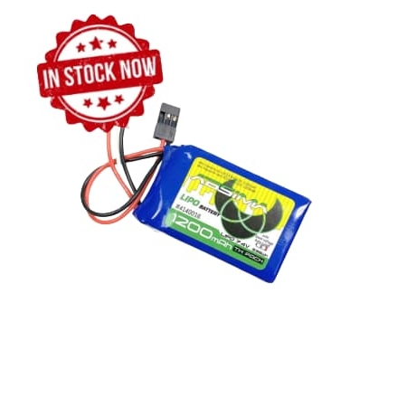 Batería Absima TX LiPo 2S 7.4V 1200mAh SC con Protect. (JR/FUT) 4140016
