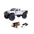 Axial SCX24 Base Camp 4WD Rock Crawler Brushed RTR 1/24 (con batería y cargador) Blanco AXI-1219T1