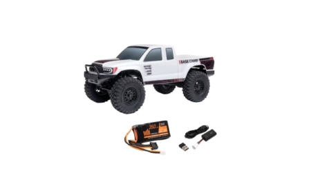 Axial SCX24 Base Camp 4WD Rock Crawler Brushed RTR 1/24 (con batería y cargador) Blanco AXI-1219T1
