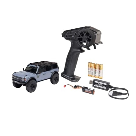Axial SCX30 Ford Bronco 4X4 1/30 RTR Brushed Rock Crawler (con Batería y cargador) Gris AXI-2048T2