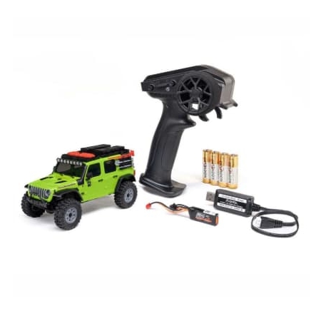 Axial SCX30 Jeep Wrangler JLU 4X4 1/30 RTR Brushed Rock Crawler (con Batería y cargador) Verde AXI-2261T1