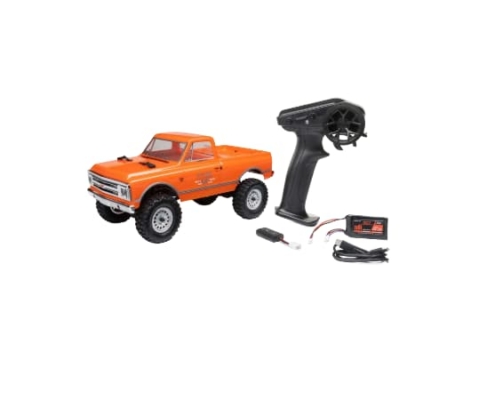 Axial SCX24 1967 Chevrolet C10 1/24 4X4 RTR Brushed Rock Crawler (con Batería y cargador) Naranja AXI00001V2T3