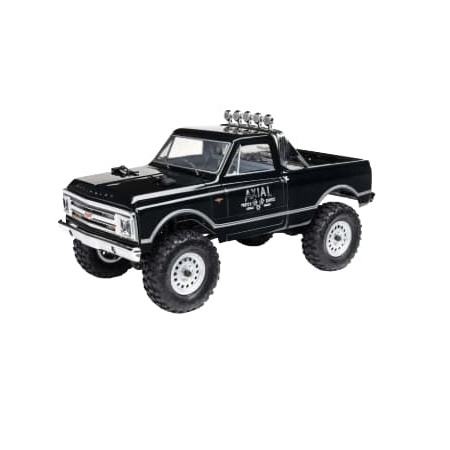 Axial SCX24 1967 Chevrolet C10 1/24 4X4 RTR Brushed Rock Crawler (con Batería y cargador) Negro AXI00001V2T4