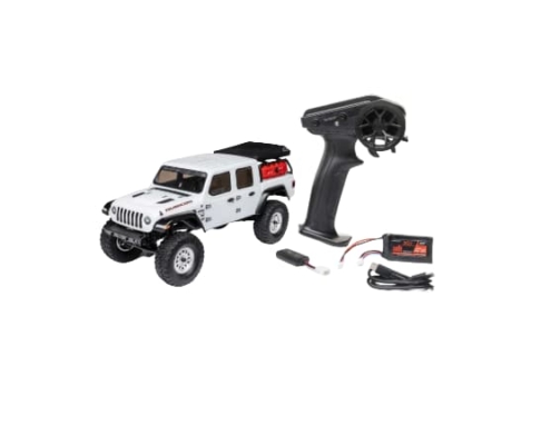 Axial SCX24 Jeep JT Gladiator 1/24 4X4 RTR Brushed Rock Crawler (con Batería y cargador) Blanco AXI00005V2T4
