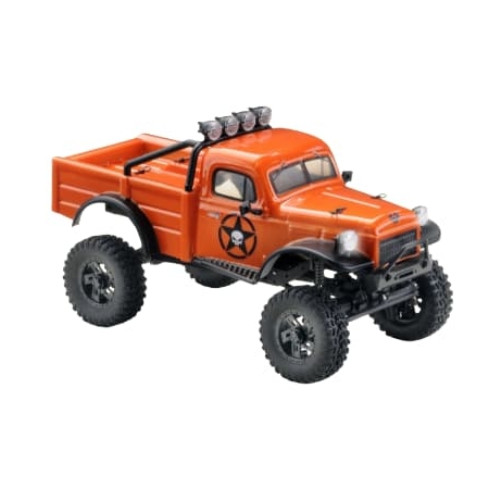 Crawler Absima EVO Power Wagon V2 de 2 velocidades 118 RTR (Con batería y cargador) Naranja AB1810109