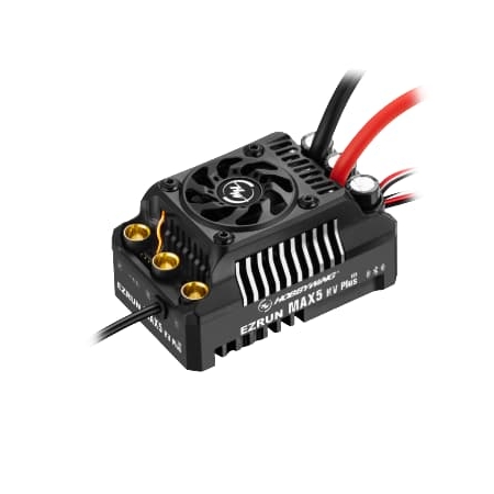 Variador Hobbywing Ezrun MAX5 HV Plus G2 ESC 300 Amp, 6-12s LiPo, BEC 6A HW30104300