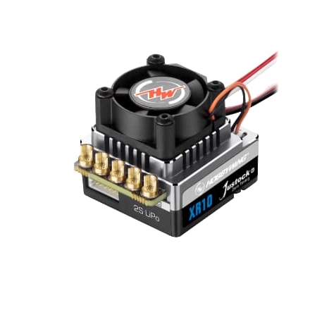 Variador Hobbywing Xerun XR10 Justock G3 Handout Spec ESC 60A, 2s LiPo, BEC 3A para 1/10 HW30112004