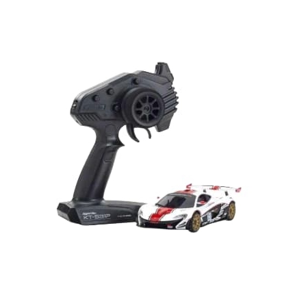Kyosho Mini-Z MR04 RWD McLaren P1 GTR Blanco-Rojo (W-MM/KT531P) K.32349WR