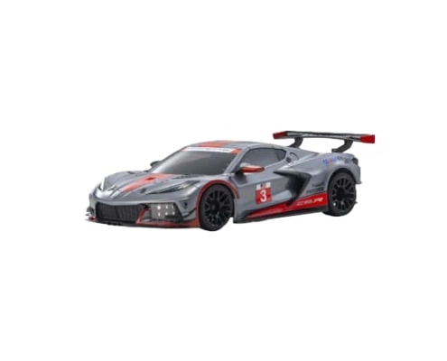 Kyosho Mini-Z MR04 RWD Corvette C8-R Gris plomo/Rojo (W-MM/KT531P) K.32356GMR