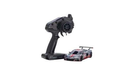 Kyosho Mini-Z MR04 RWD Corvette C8-R Gris plomo/Rojo (W-MM/KT531P) K.32356GMR