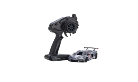 Kyosho Mini-Z MR04 RWD Corvette C8-R Gris plomo/Blanco (W-MM/KT531P) K.32356GMW