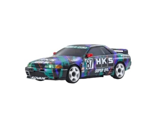 Kyosho Mini-Z AWD Nissan Skyline GT-R R32 1993 HKS #87 (MA020-KT531P) K.32652HK