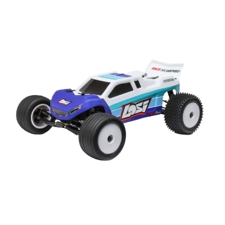 Losi Mini-T 2.0 2S 2WD Brushless Stadium Truck RTR 1/18 (con batería y cargador) Azul LOS-1056T2