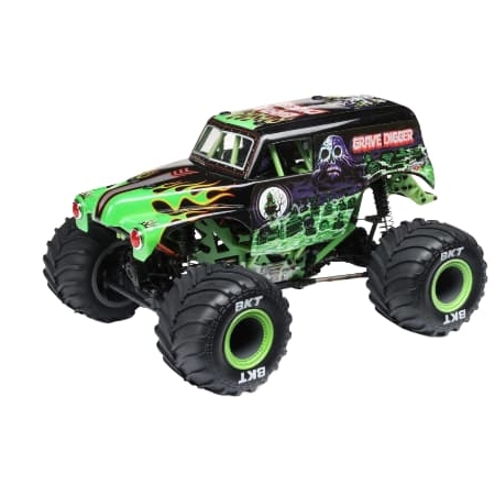 Losi Mini LMT Grave Digger 2S 4X4 Brushed Monster Truck RTR 1/18 (con batería y cargador) Verde LOS01026T1