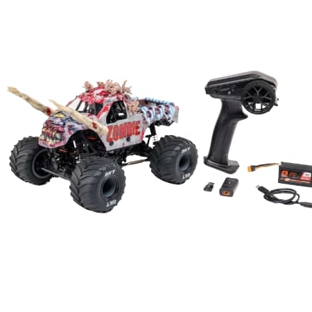Losi Mini LMT Zombie 2S 4X4 RTR Brushed Monster Truck RTR 1/18 (con batería y cargador) LOS01026T4