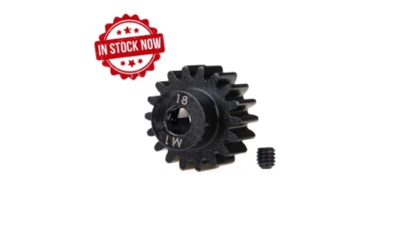 Piñón Traxxas 18 dientes (1.0 paso metrico) para eje de 5mm TRX6491R