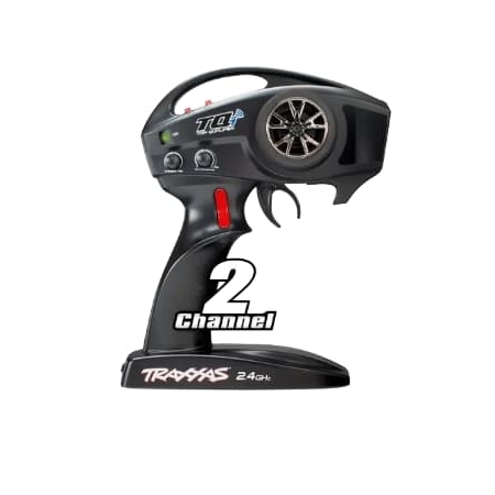 Transmisor Traxxas TQi de 2 canales y 2,4 GHz con botón de freno TRX6529R