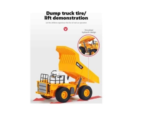 Camión Volquete RC Huina 6 Canales 1/24 1517