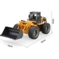 Excavadora Bulldozer RC Huina 1/18 (Pala metálica) 1532