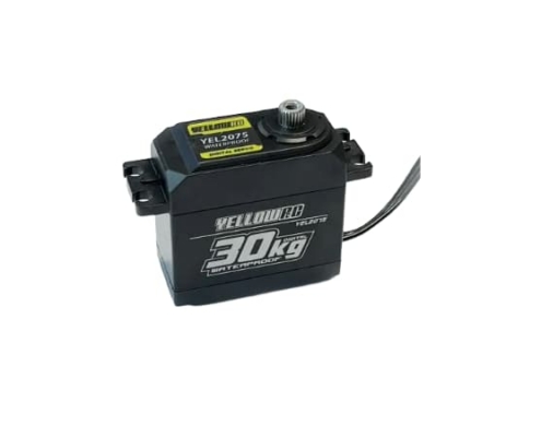 Servo digital impermeable YellowRC de 30 kg + cable de extensión YEL2075