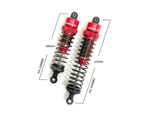 Amortiguadores Absima estándar de aluminio 1:8 de 125mm (2pcs) 2330061