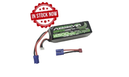 Batería Absima LiPo 6S 22.2V-50C 4500 SC Greenhorn Vol.2 (EC5-T-Plug) 4140027