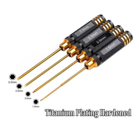 Juego de destornilladores hexagonal para RC (4pcs)
