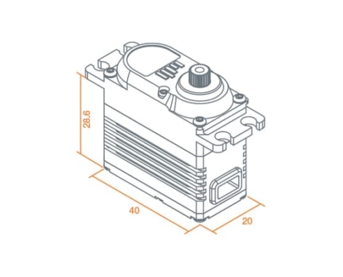 Servo Spektrum S6295 1-8 HV High Speed High Torque Brushless 30kg 23T SPMSS6295
