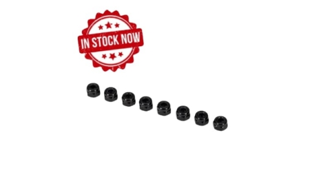 Tuercas de bloqueo Traxxas Sledge de nailon de 3mm, negras (8pcs) TRX2745X