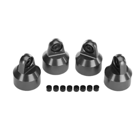 Tapas de amortiguador Traxxas aluminio (anodizado gris) amortiguadores GTX TRX7764-GRAY