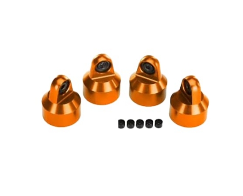 Tapas de amortiguador Traxxas aluminio (anodizado naranja) amortiguadores GTX TRX7764-ORNG