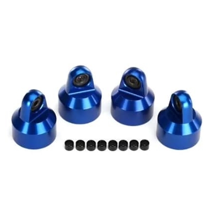 Tapas de amortiguador Traxxas aluminio (anodizado azul) amortiguadores GTX TRX7764A