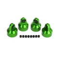 Tapas de amortiguador Traxxas aluminio (anodizado verde) amortiguadores GTX TRX7764G