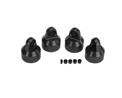 Tapas de amortiguador Traxxas aluminio (anodizado negro) amortiguadores GTX TRX7764X