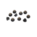 Tuercas de bloqueo Traxxas de nailon con brida de 4 mm dentadas (negras) (10pcs) TRX8347