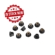 Tuercas de bloqueo Traxxas de nailon con brida de 4 mm dentadas (negras) (10pcs) TRX8347