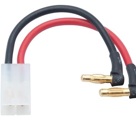 Cable adaptador para carcasa rígida de LiPo LRP (conector macho de 4 mm a Tamiya 90d, 65838)