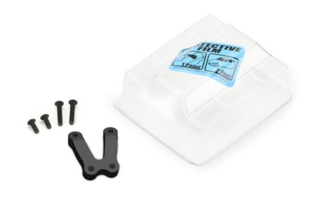 Guardabarros delantero transparente y soporte de aluminio anodizado negro para YZ-2, PR6284-01