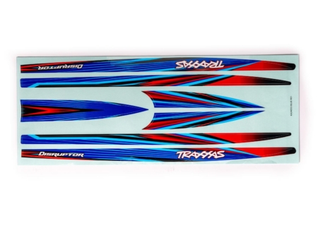 Juego de calcomanías para casco (azul) (impermeable) (para Disruptor)