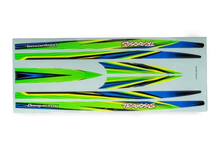 Juego de calcomanías para casco (verde) (impermeable) (para Disruptor)