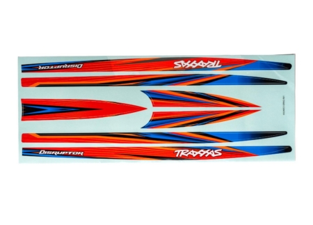 Juego de calcomanías para casco (naranja) (impermeable) (para Disruptor)