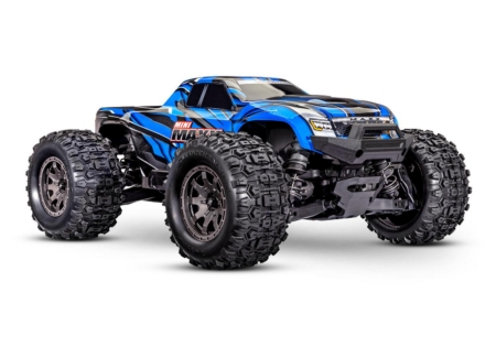 Traxxas Mini Maxx BL-2s Azul incluye batería y cargador USB