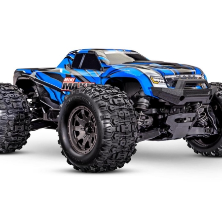 Traxxas Mini Maxx BL-2s Azul incluye batería y cargador USB