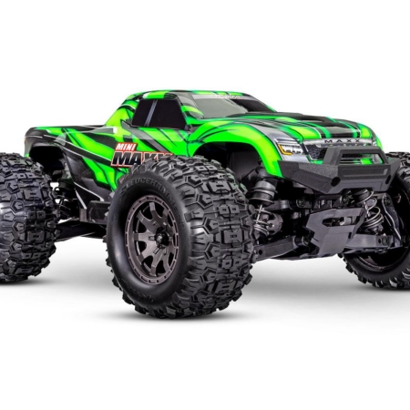 Traxxas Mini Maxx BL-2s Verde incluye batería y cargador USB