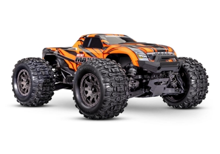 Traxxas Mini Maxx BL-2s Naranja incluye batería y cargador USB