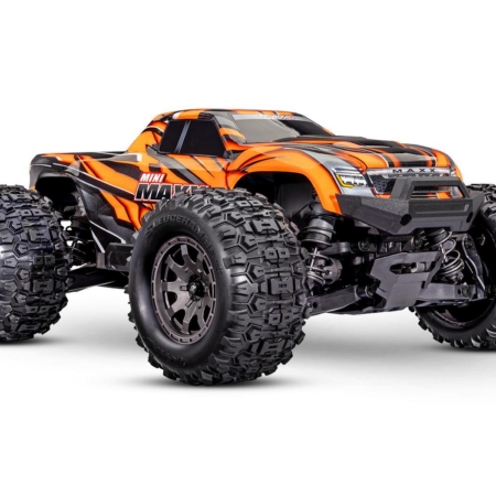 Traxxas Mini Maxx BL-2s Naranja incluye batería y cargador USB
