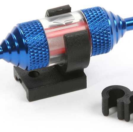 Filtro de combustible transparente reconstruible azul, R07122B