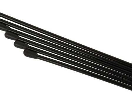 Tubo de antena (6 piezas), color negro, R16016B