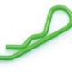 Clip para el cuerpo 1/8 Verde fluorescente (6), RS026G