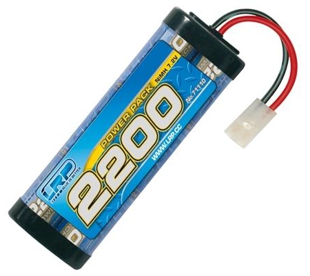 LRP Power Pack 2200 - 7,2 V - Batería de NiMH de 6 celdas, 71110